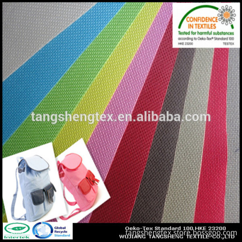 100%RPET 300D*300D oxford fabric pu coated waterproof for ackpack
